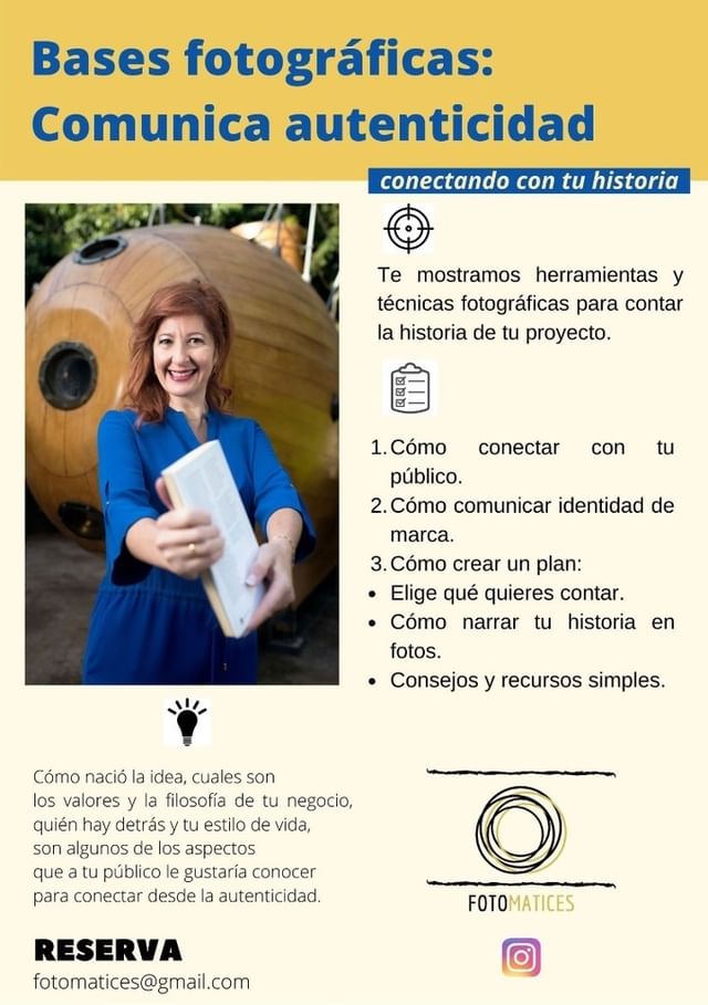 Curso Online Bases Fotográficas: Comunica con autenticidad