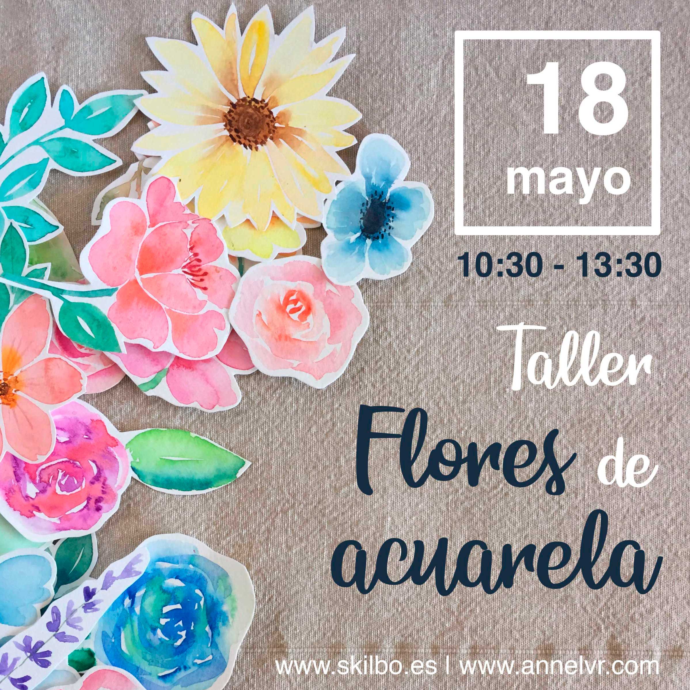 Flores de Acuarela – Taller