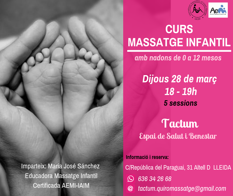 Taller de massatge infantil a Lleida