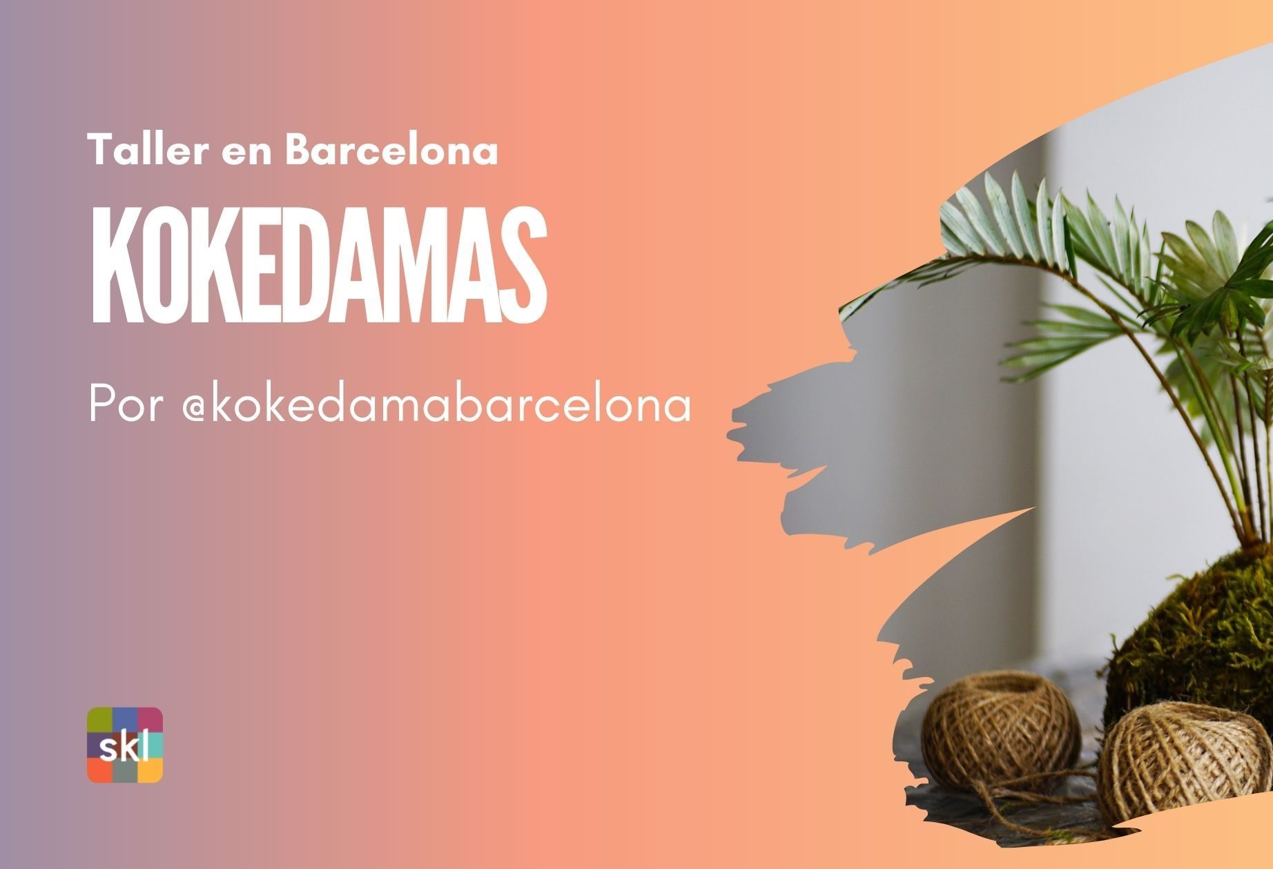 Taller de Kokedamas en Barcelona