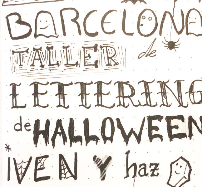 Caligrafía de Halloween