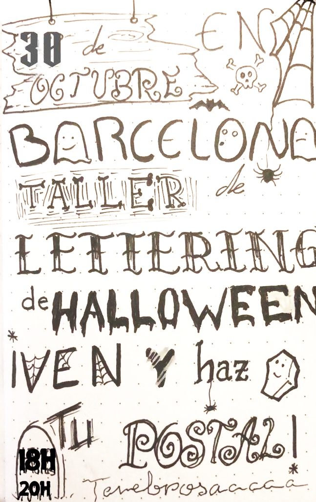 Caligrafía de Halloween