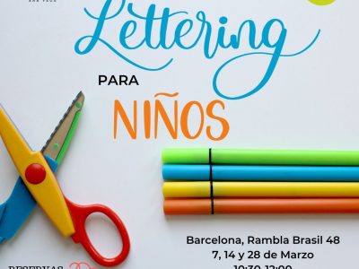 Clases de Lettering para niños en Barcelona