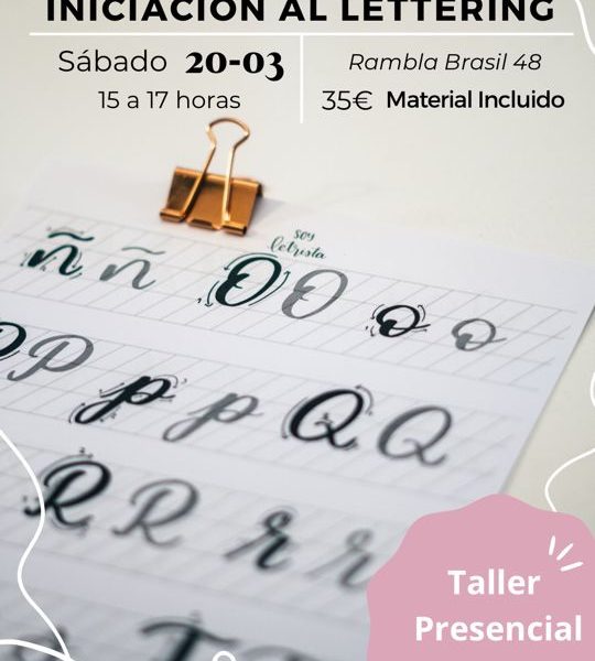 Taller de Iniciación al Lettering en Barcelona