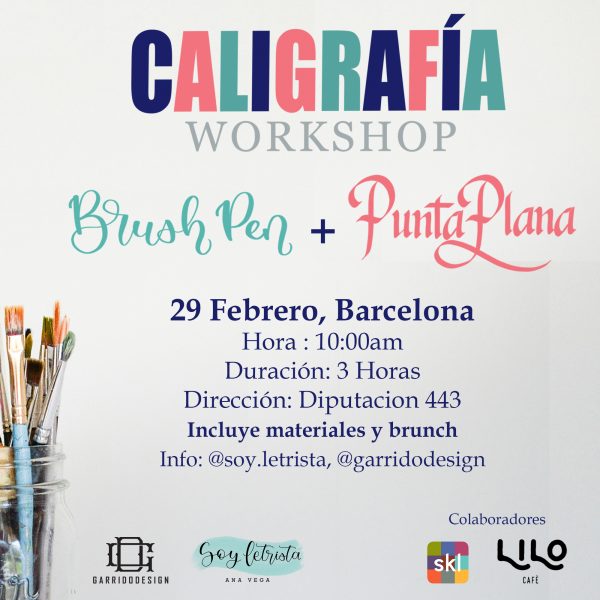 Caligrafia Basica Punta Plana Brush