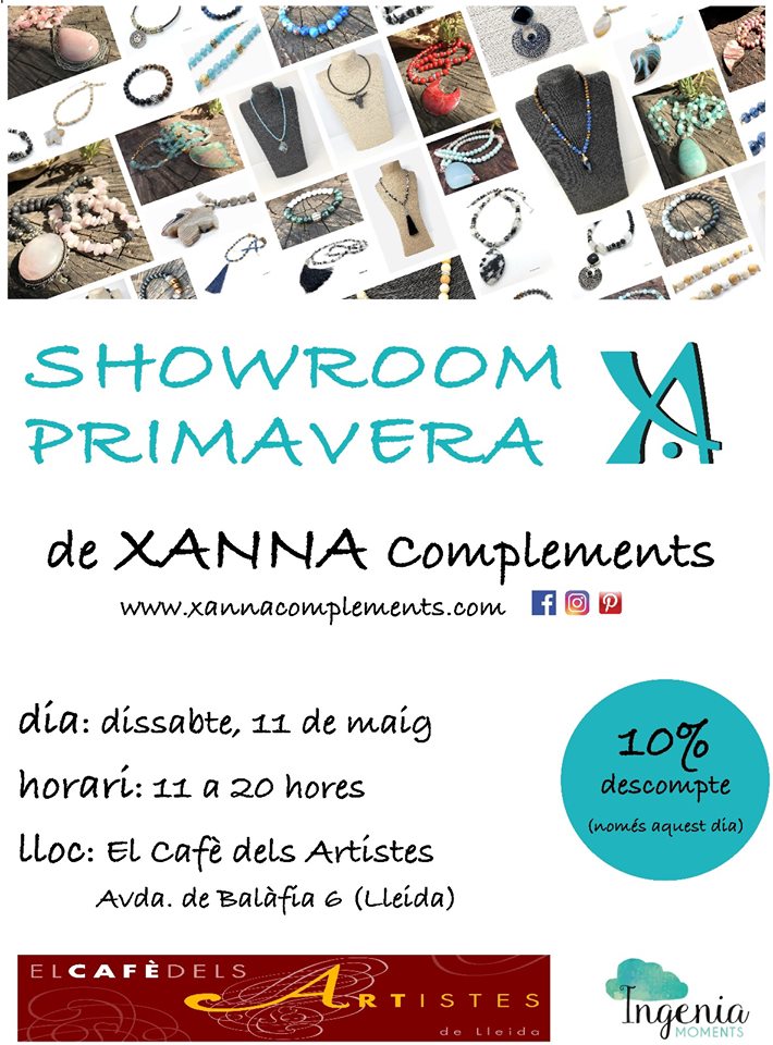 Showroom Xanna complements + vermut de Festa Major al Cafè dels Artistes